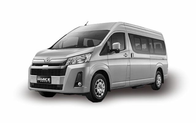 rent a minibus hiace commuter in surabaya with driver